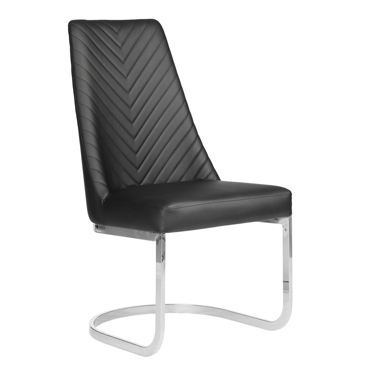 ﻿Customer Chair Chevron - 8110 - Salon and Spa Furniture - Black