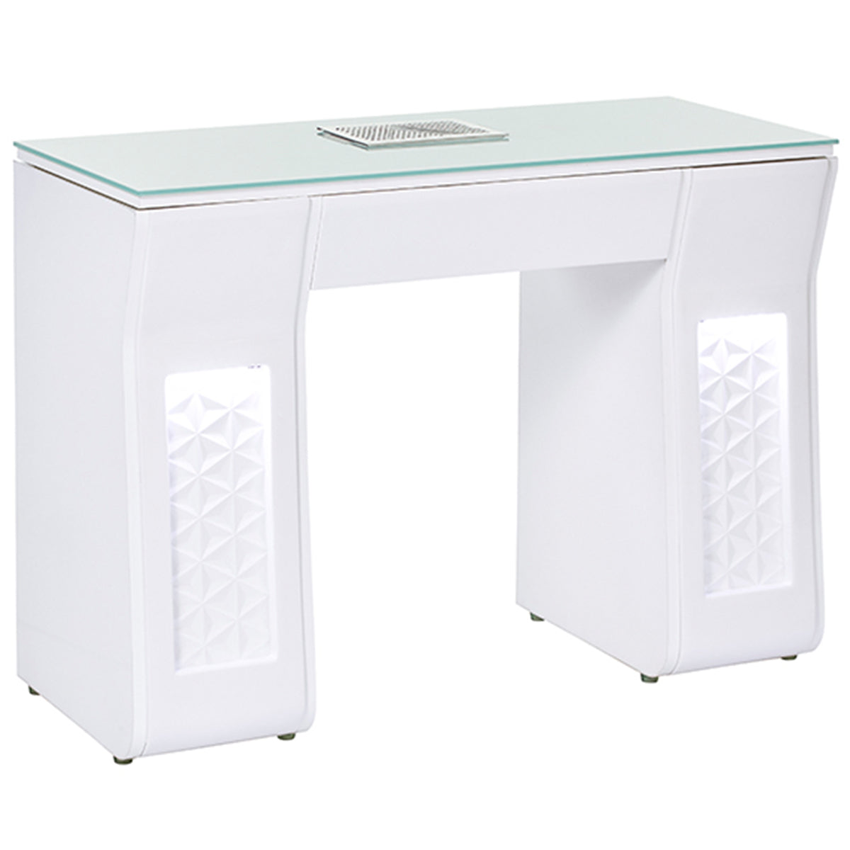 VICKI Manicure Nail Table - White - Client Side Lit